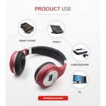 Wholesale LCD Display HD Wireless Bluetooth Stereo Headphone 471 (Black)